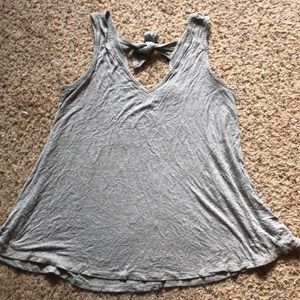 Bobeau Flowy Grey Tank